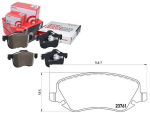Klocki Hamulcowe Lancia Thesis 02-09 Brembo