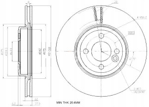 Tarcze Ham. 2szt Mini P. Cooper 03- Works S Maxgear