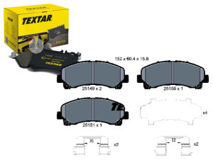 Klocki Hamulcowe Isuzu Przód D-max 08- Textar