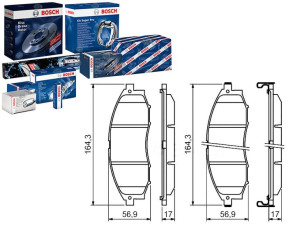 Klocki Hamulcowe Nissan Przód Navara Bosch