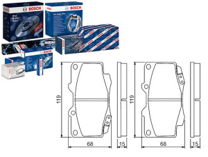 Klocki Hamulcowe Toyota Przód Hi-lux 06- Bosch