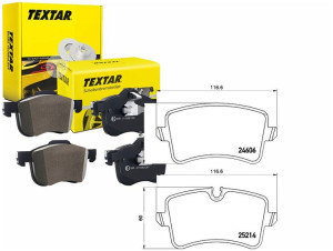 Klocki Hamulcowe Vw Tył A8 09- Tarcza 356mm Textar