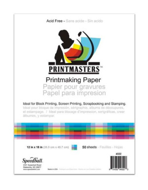 Papier do Linorytu 50ark30,5X45 Speedball Printmasters