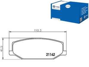 Klocki Hamulcowe Hella Pagid 5511070a00000 5520060