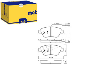 Klocki Hamulcowe Fiat Stilo 1,2/grande 1,4 Metelli