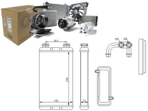 Nagrzewnica (235x145x32) Bmw 3 (e36) 1.6-2.5 01.94