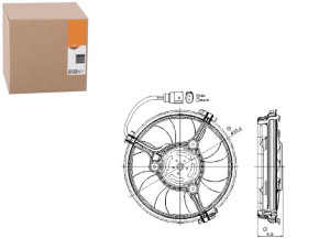 Wentylator Chłodnicy Vw Passat 2,3vr5 01- Nrf