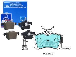 Klocki Hamulcowe Ceramiczne Audi A1 A3 A4 Nissan M