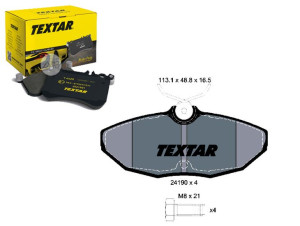Klocki Hamulcowe Jaguar Tył S-type Textar