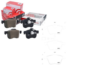 Klocki Hamulcowe Audi Tt 06- Z Czuj. Brembo