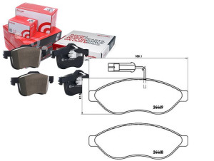 Klocki Hamulcowe Citroen Jumper 06- Brembo