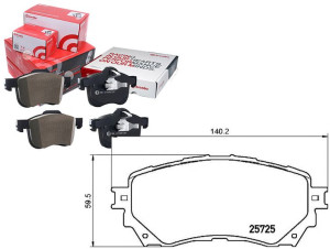 Klocki Hamulcowe Mazda 6 12- Przód Brembo