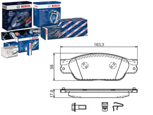 Klocki Hamulcowe Jaguar Przód S-type Bosch