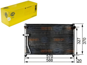 Skraplacz Klimatyzacji Mazda 626 98-02 Hella