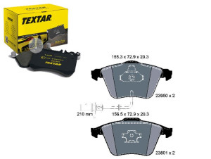 Klocki Hamulcowe Vw Przód A4 A6 04- Textar