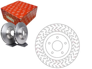 Tarcze Hamulcowe 2szt Mitsubishi Przód Asx Outland