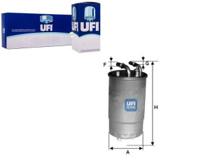 Filtr Paliwa Diesel Hws Ufi