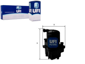 Filtr Paliwa Modus 1.5dci 04- Ufi