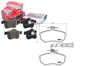 Klocki Hamulcowe Audi 100 82-90 Z Czuj. Brembo