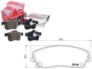 Klocki Hamulcowe Chrysler 300c 04- Brembo
