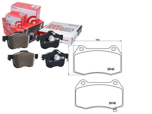 Klocki Hamulcowe Nissan 350z 03- Przód Brembo