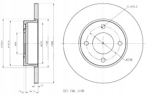 Tarcze Ham. 2szt Vw P. A80 100 Maxgear