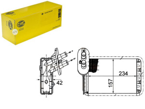 Nagrzewnica Vw Sharan 96- Hella