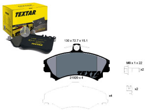 Klocki Hamulcowe Volvo Przód S40 V70 Carisma Texta
