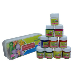 Farby do tkanin SUNFLOWER 10X15ML