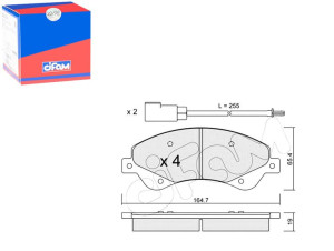 Klocki Hamulcowe Ford Transit 06- Cifam
