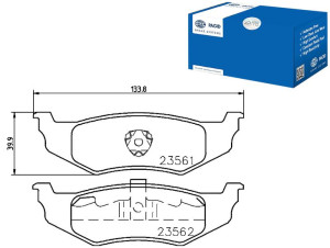 Klocki Hamulcowe Hella Pagid 05018208aa 05011631aa