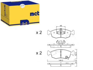 Klocki Hamulcowe Fiat Panda 12- Metelli