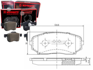 Klocki Hamulcowe Mazda Cx-7 2.2 Mzr-cd Nipparts Ni