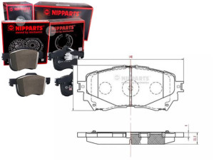 Klocki Hamulcowe Przód Mazda 6 13> Nipparts Nippar