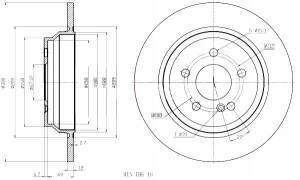 Tarcze Ham. 2szt Mercedes T. W221 320cdi-500b 300x12 Maxgear