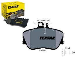 Klocki Hamulcowe Mercedes Przód W202 93-00 Textar