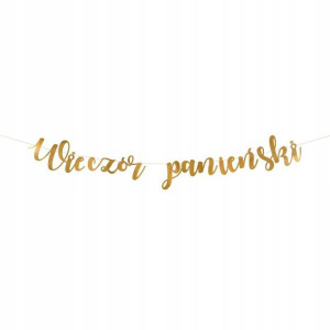 Baner Napis Wieczór Panieński Girlanda Bride
