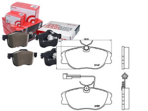 Klocki Hamulcowe Alfa Romeo 155 92-96 Przód Brembo