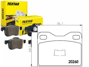 Klocki Hamulcowe P Audi 100 90-94 Textar