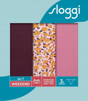 3-pak Majtki damskie Sloggi 24/7 Weekend Brazil 40
