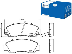 Klocki Hamulcowe Hella Pagid 45022s10a00 45022s30a