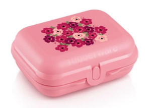 Tupperware Śniadaniówka Pojemnik Muszelka Mała Różowa W Kwiaty