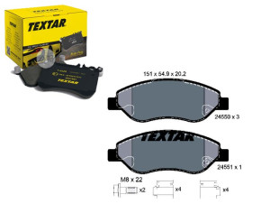Klocki Hamulcowe Opel Przód Corsa D 1,7cdti 06- Te