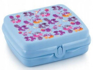 Tupperware Śniadaniówka Niebieska W Kwiaty