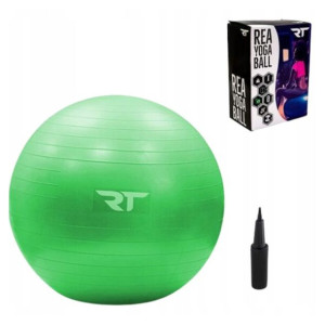 Piłka Rehabilitacyjna Z Pompką Rea Tape Yoga 75cm