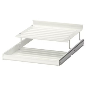 IKEA KOMPLEMENT Wysuwana półka na buty biała 50x58 cm
