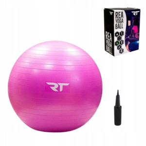 Piłka Rehabilitacyjna Z Pompką Rea Tape Yoga 75cm