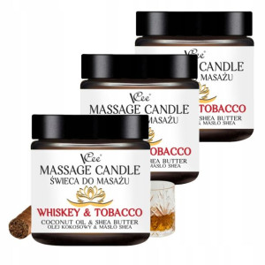 Zestaw Świeca Do Masażu Vcee Whiskey & Tobacco