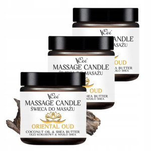 Zestaw Świeca Do Masażu Vcee Oriental Oud 3 Sztuki