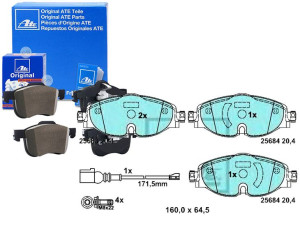 Klocki Hamulcowe Ceramiczne Audi A1 A1 City Carver